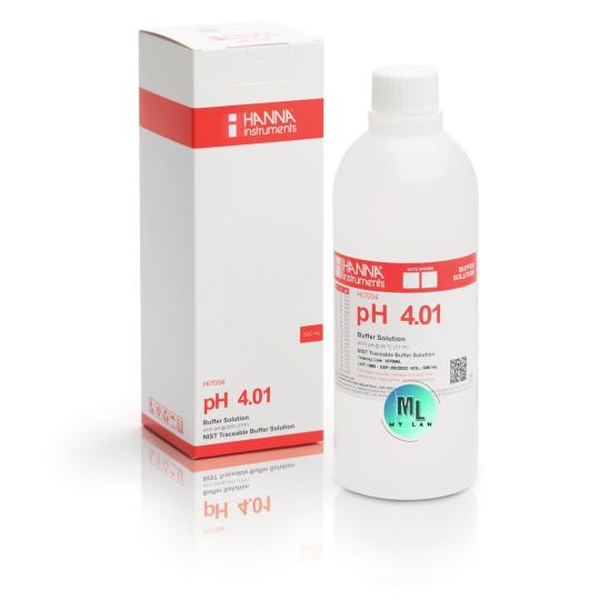 Chất chuẩn đo pH 4.01 HI7004L, 500ml/chai