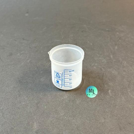 Cốc nhựa 50ml, kẻ vạch xanh